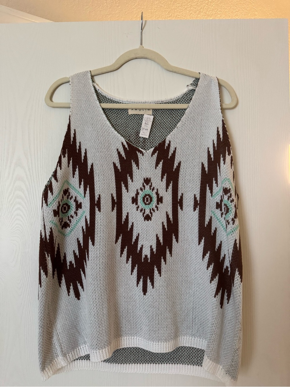 Amoli Aztec Knit Tank